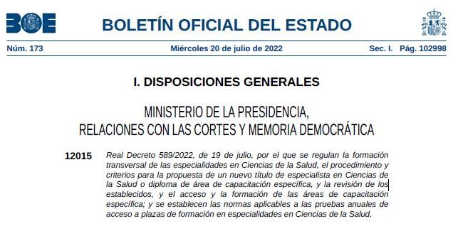 Boletín oficial del estado